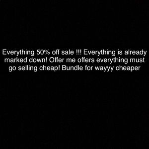 50% off sale!!! Check out my closet
